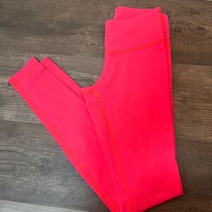Neon Pink LuluLemon Full Length Leggings